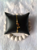 Olive adjustable tulip bracelet