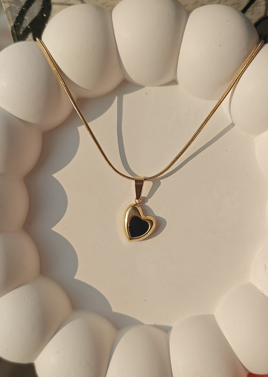 Fierey heart pendant