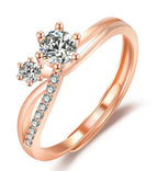 Arreana rose gold plated ring
