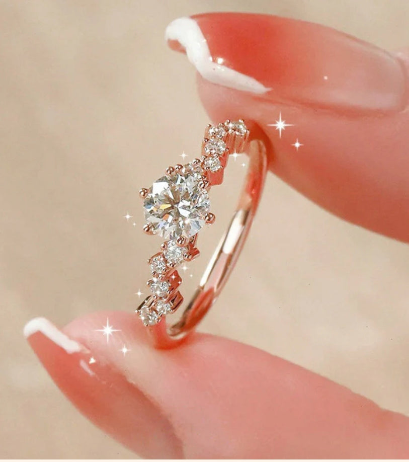 Georgia rose gold plated ring