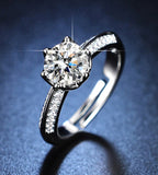 Stella silver plated adjustable ring