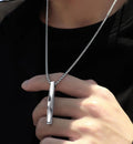 Daniel twisted bar pendant