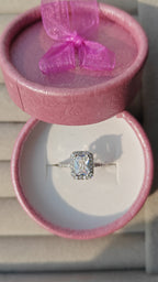 Hazel silver plated adjustable ring