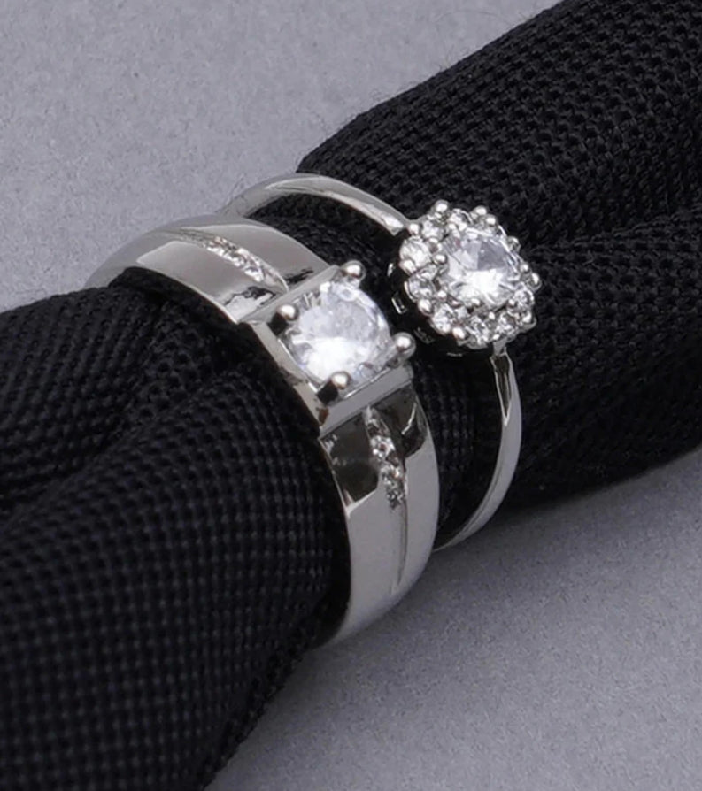 Niara adjustable couple ring