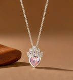 Merie crown heart pendant