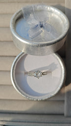 Amelia silver plated adjustable ring