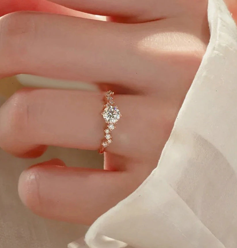 Georgia rose gold plated ring