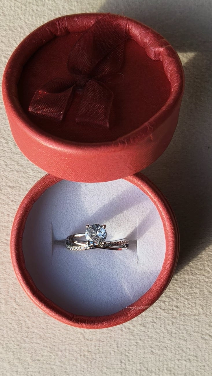 Vinny silver plated adjustable ring