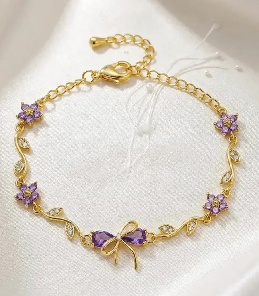 Rapunzel bow bracelet
