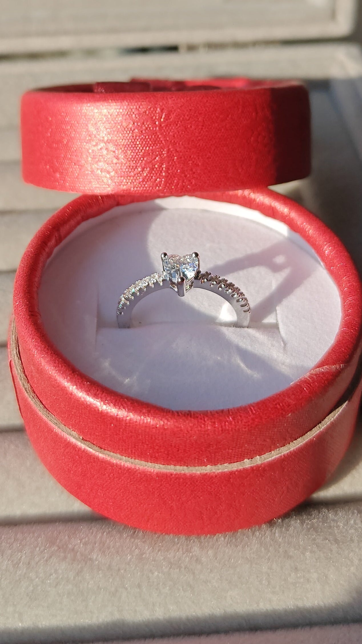 Aurora silver plated adjustable ring
