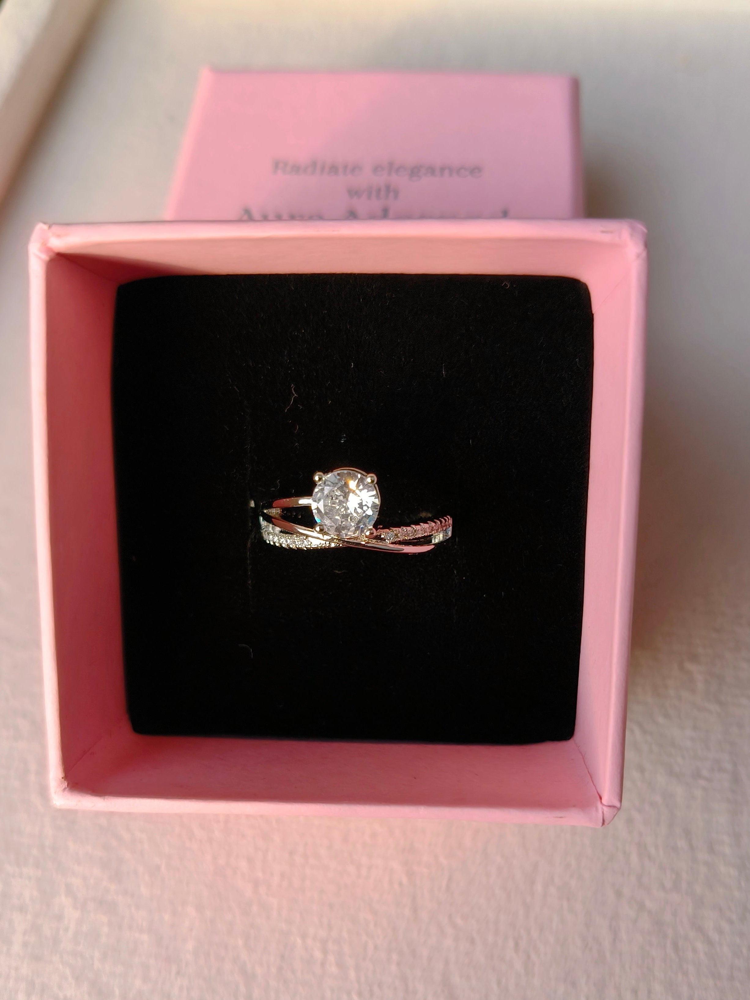 Vinny silver plated adjustable ring