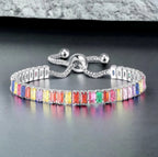 Silver plated tennis bracelet