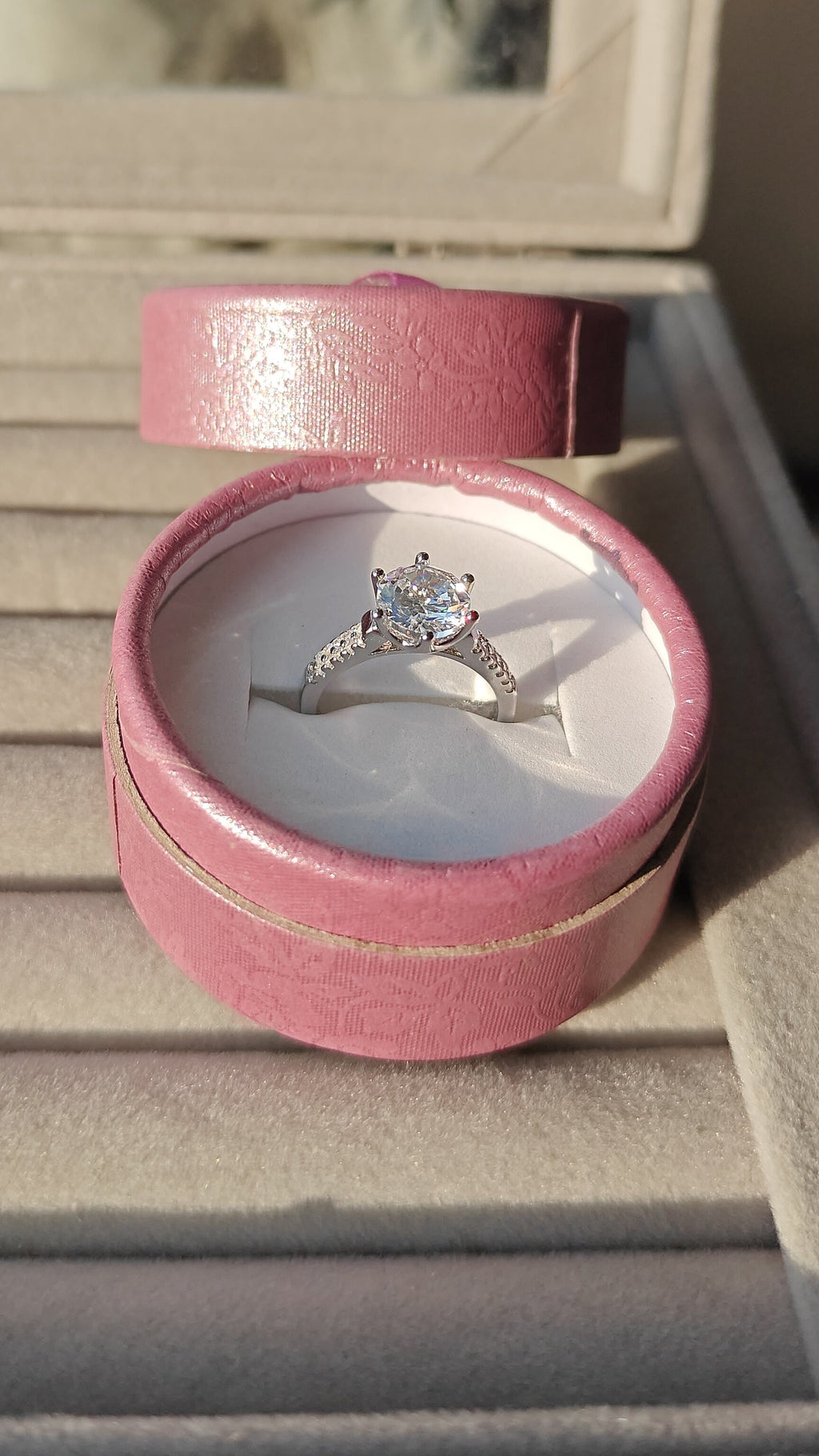 Elara silver plated adjustable ring