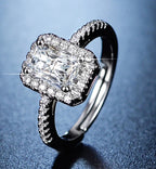 Hazel silver plated adjustable ring