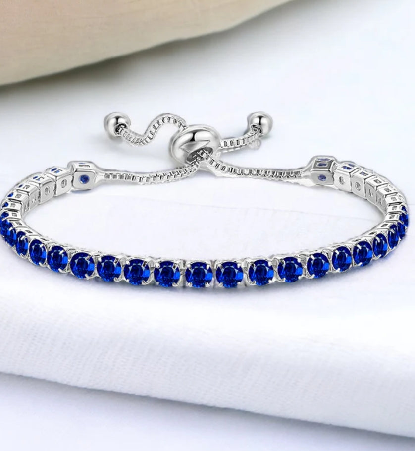Tryon blue tennis bracelet