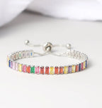 Silver plated tennis bracelet