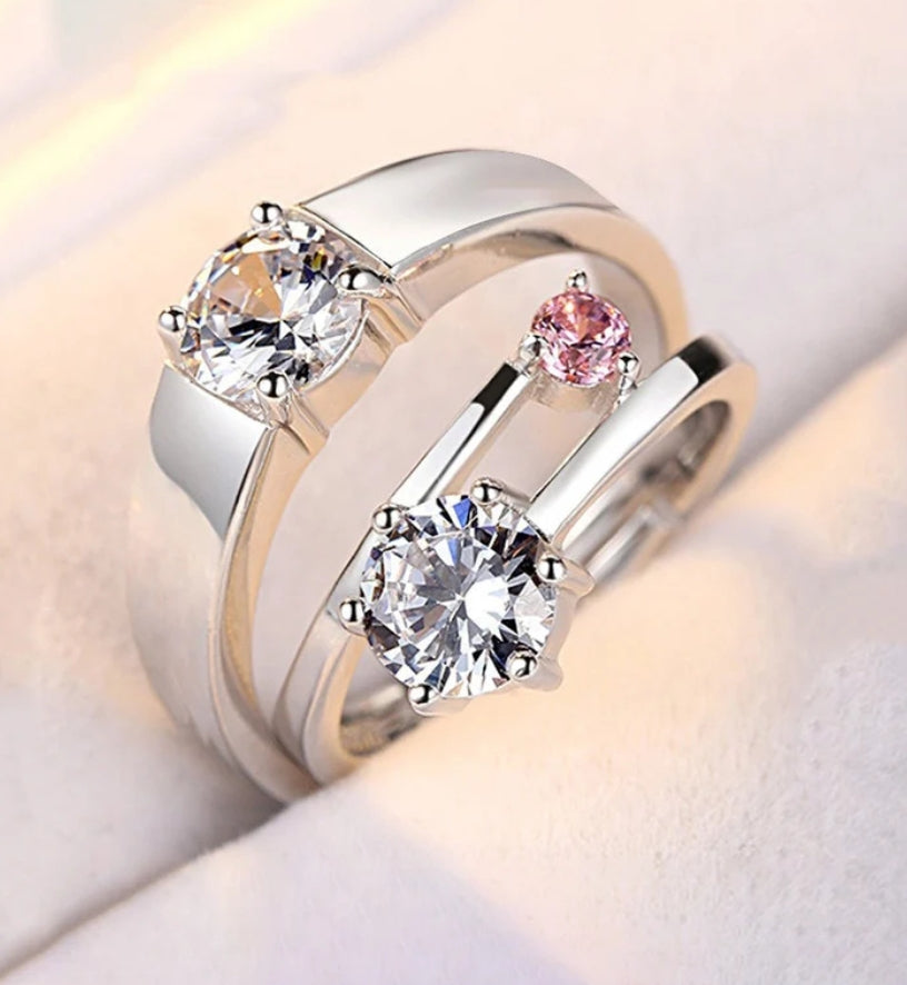 Viona adjustable couple ring