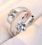 Viona adjustable couple ring