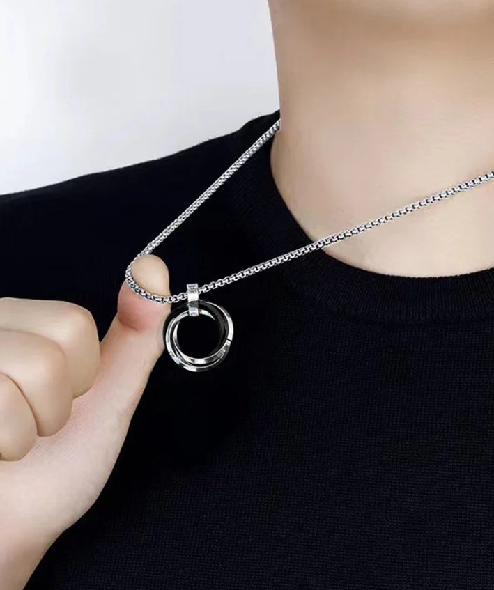 Johnason circular ring pendant