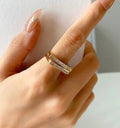 Serienna Anti tarnish Adjustable ring